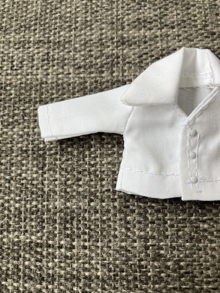オビツ11  Vネック長袖シャツ　white