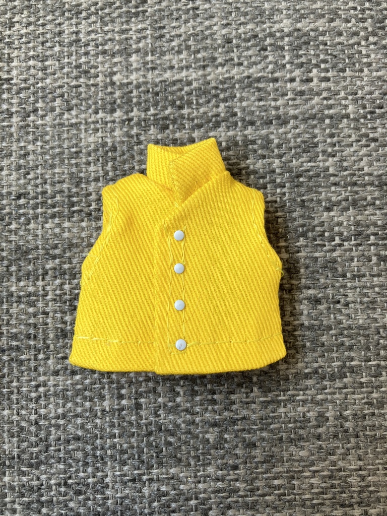 オビツ11  ノースリーブシャツ　スタンドカラー　yellow
