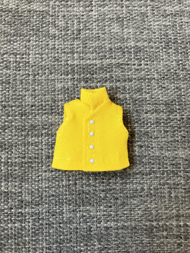 オビツ11  ノースリーブシャツ　スタンドカラー　yellow