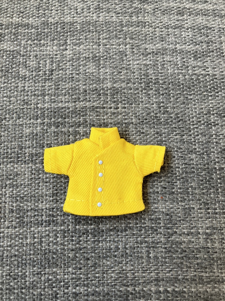 オビツ11  半袖シャツ　スタンドカラー　yellow