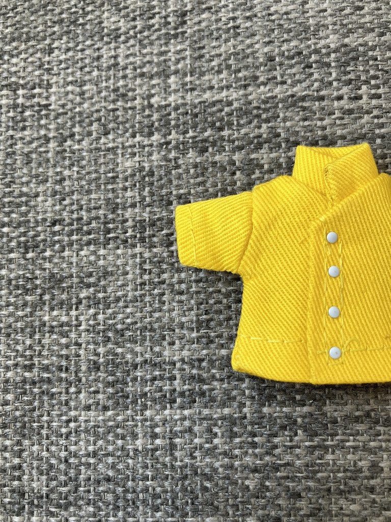 オビツ11  半袖シャツ　スタンドカラー　yellow