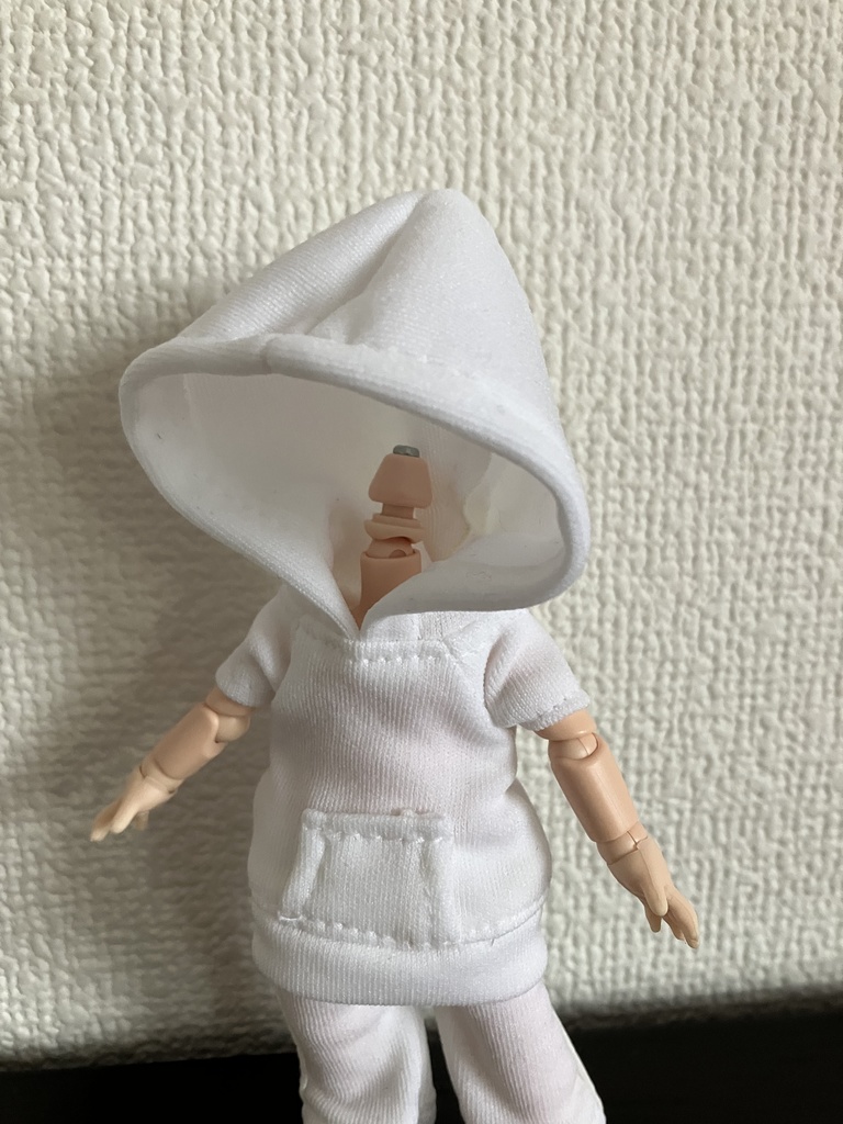 オビツ11 シンプルな半袖パーカー white smoky BOOTH