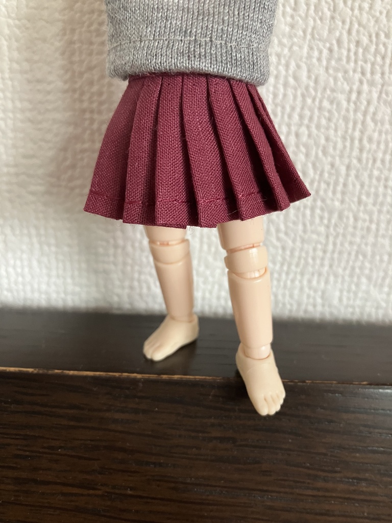 オビツ11  プリーツスカート　grape