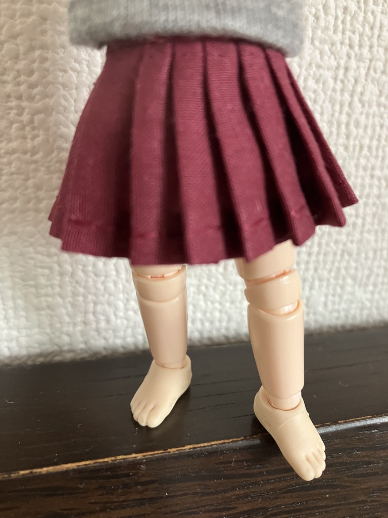 オビツ11  プリーツスカート　grape