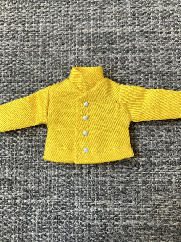 オビツ11  長袖シャツ　スタンドカラー　yellow