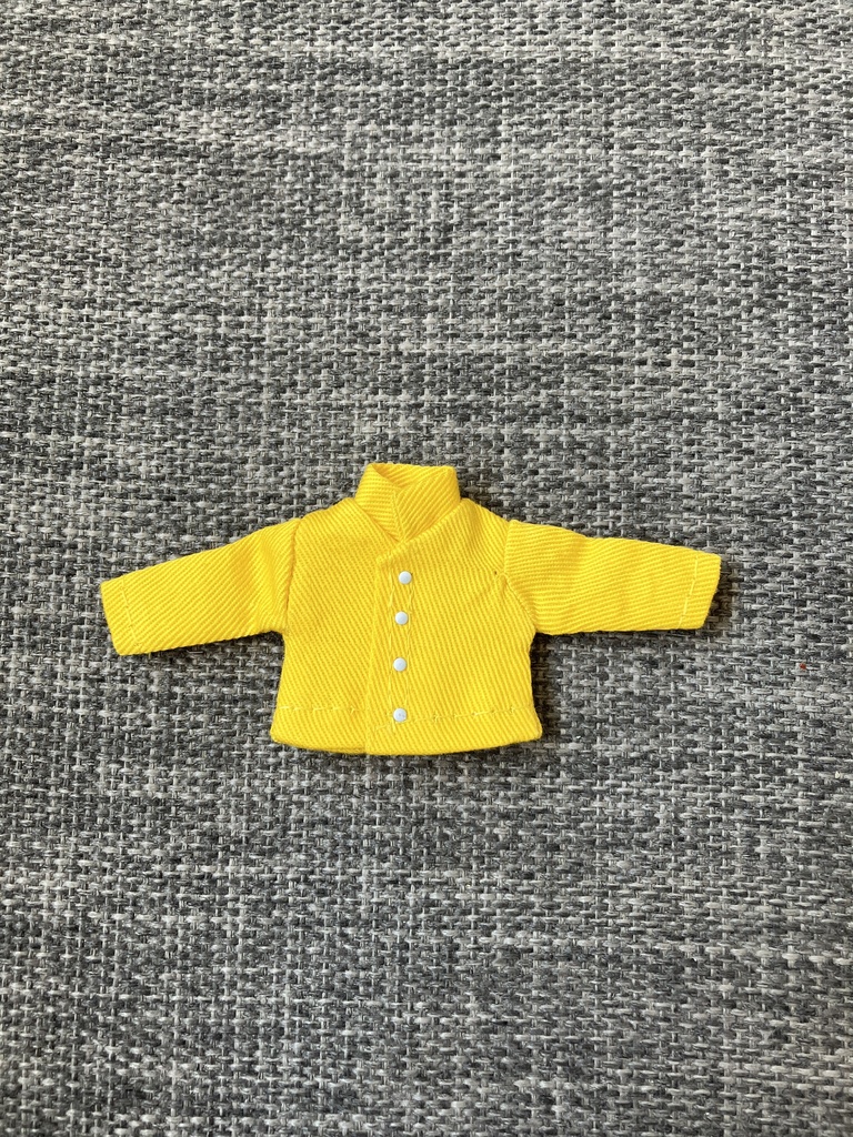 オビツ11  長袖シャツ　スタンドカラー　yellow