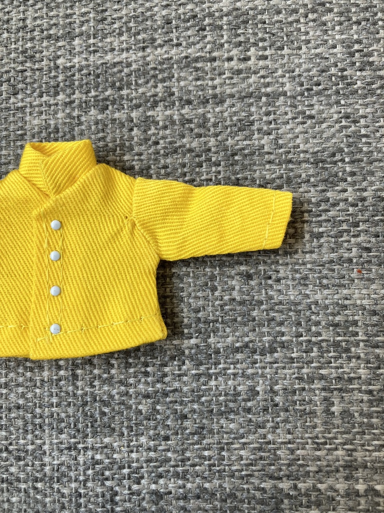 オビツ11  長袖シャツ　スタンドカラー　yellow