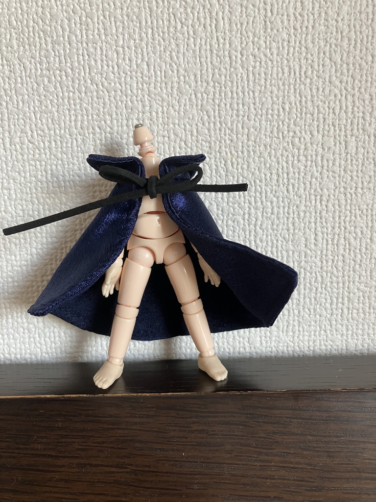 オビツ11  ドラキュラハロウィンマント　ネイビー