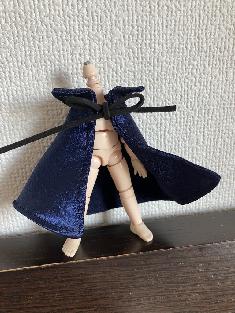 オビツ11  ドラキュラハロウィンマント　ネイビー