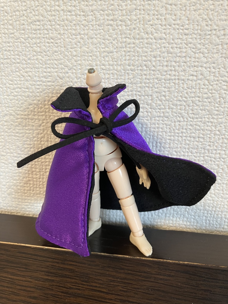 オビツ11  ドラキュラハロウィンマント　purple