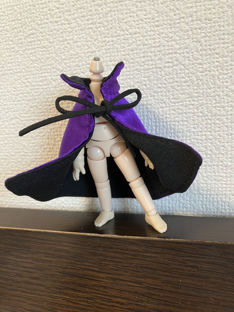 オビツ11  ドラキュラハロウィンマント　purple