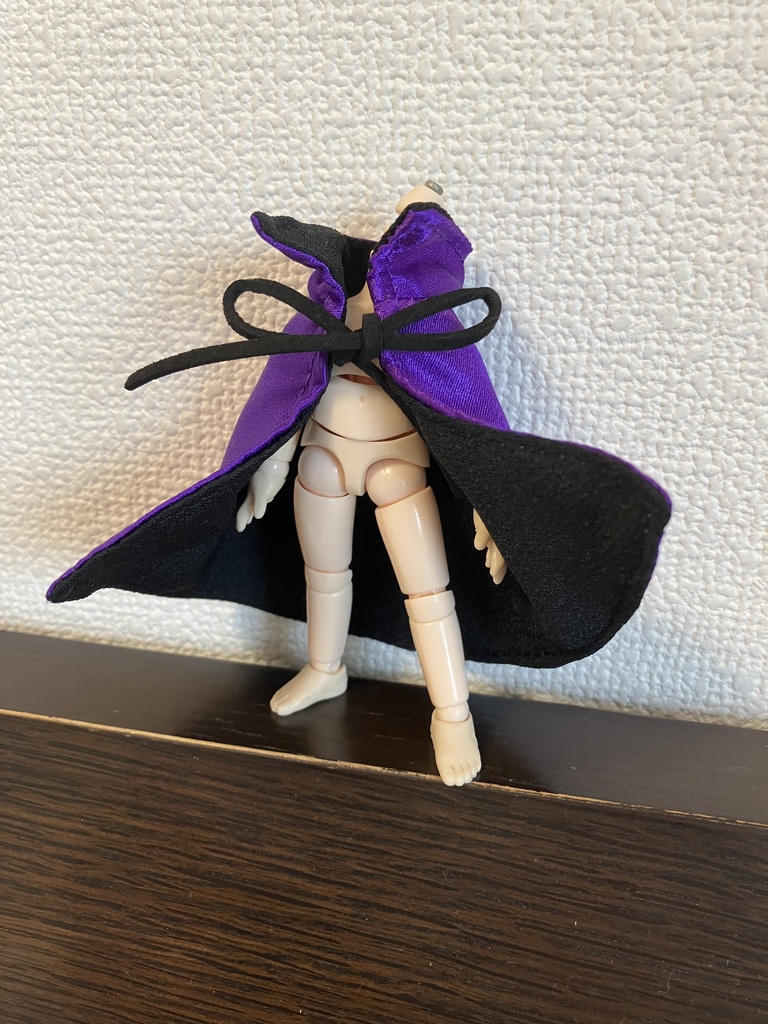 オビツ11  ドラキュラハロウィンマント　purple