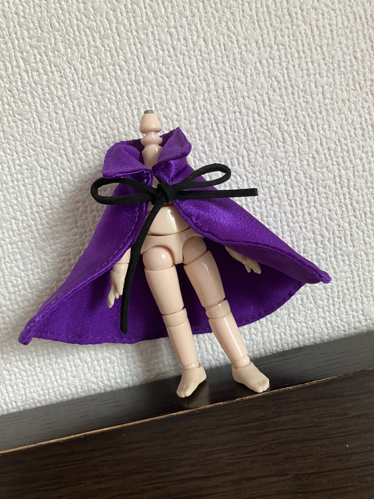 オビツ11  ドラキュラハロウィンマント　purple