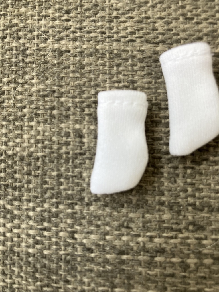 オビツ11  靴下　short white