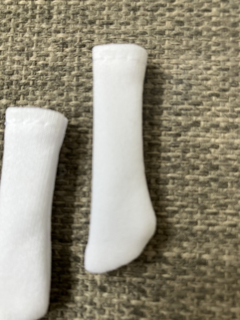 オビツ11  靴下　white
