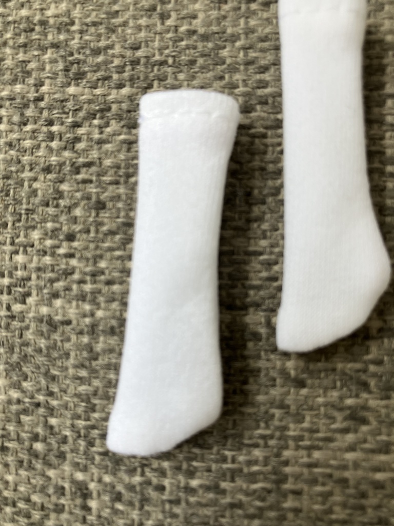 オビツ11  靴下　white
