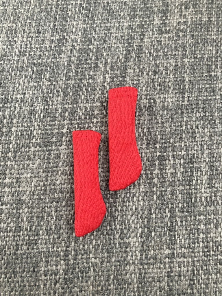 オビツ11  靴下　red