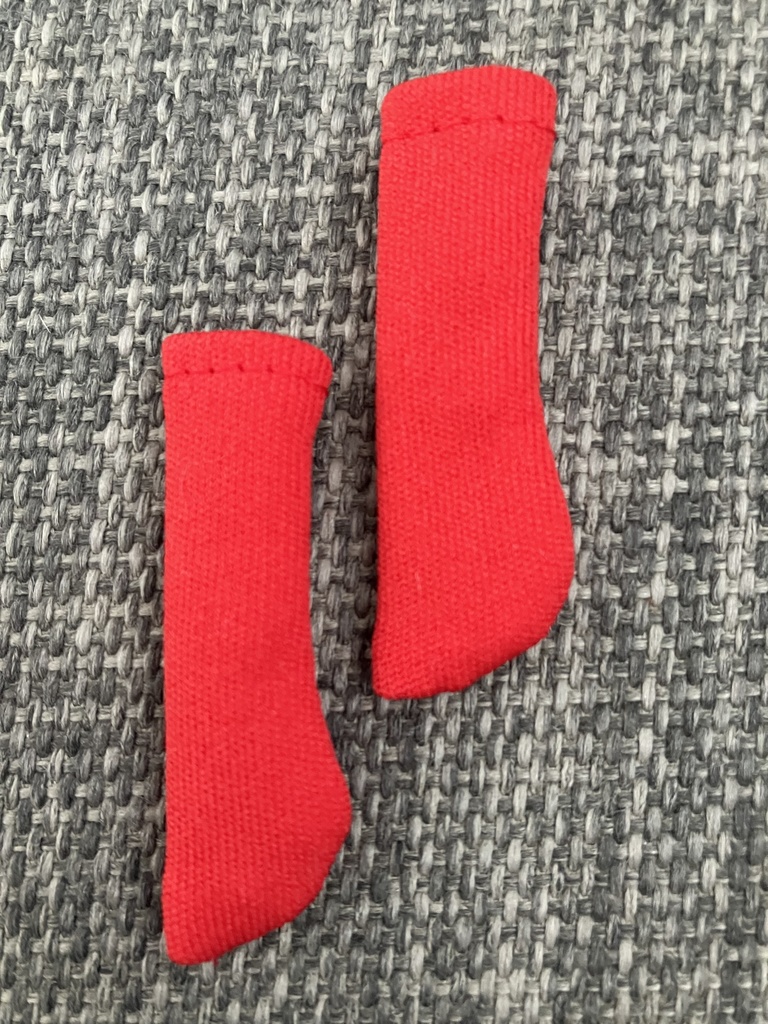 オビツ11  靴下　red
