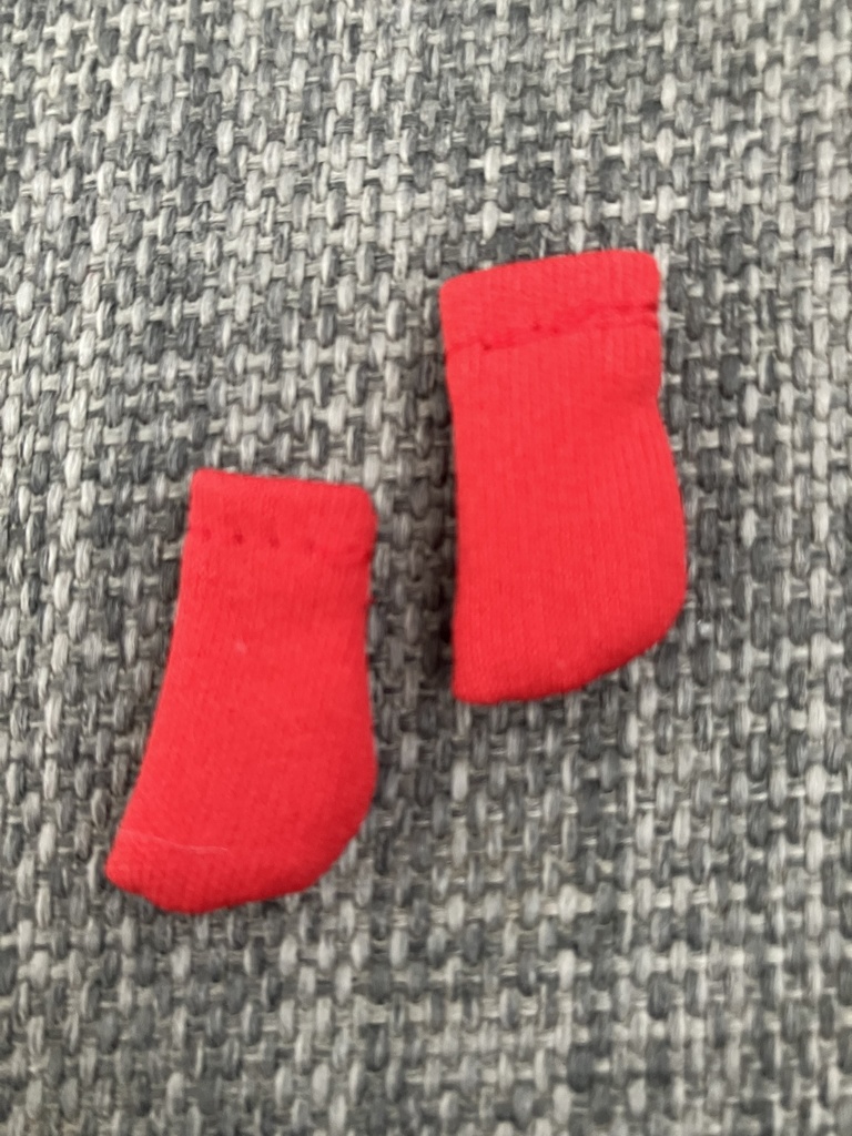 オビツ11  靴下　short red