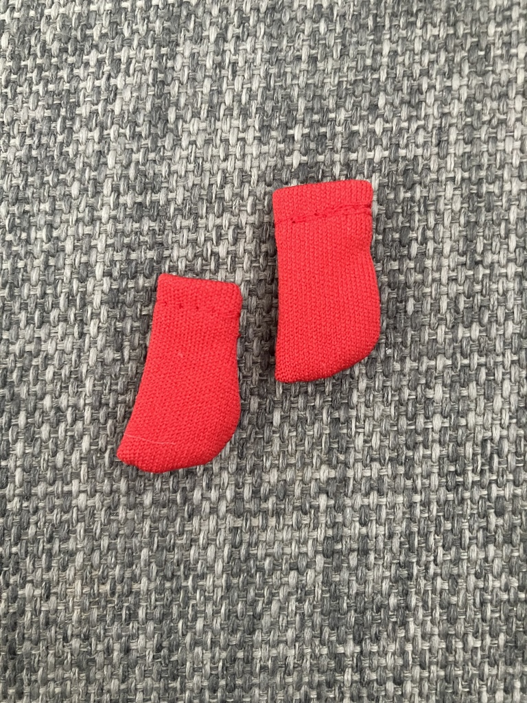 オビツ11  靴下　short red