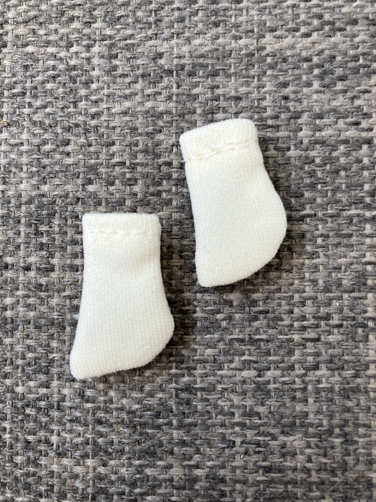 オビツ11  靴下　 short macaron cream