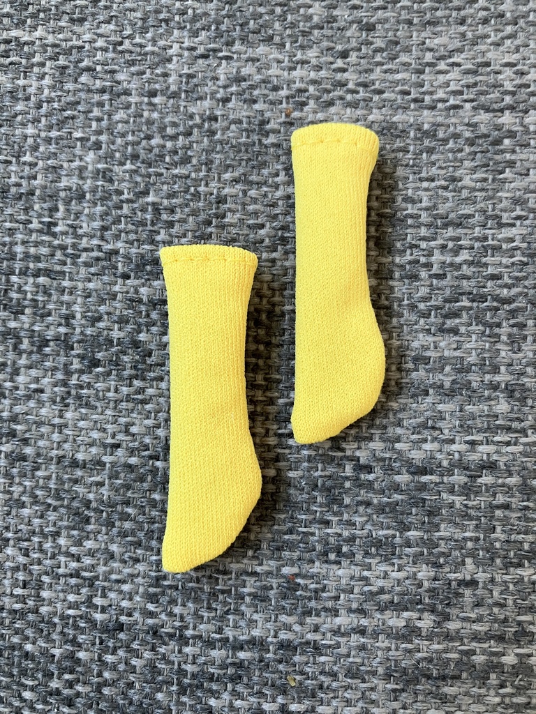 オビツ11  靴下　yellow