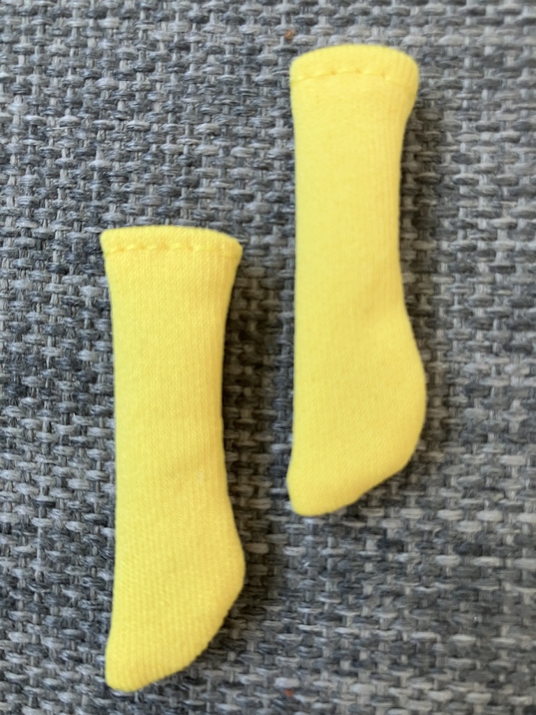 オビツ11  靴下　yellow