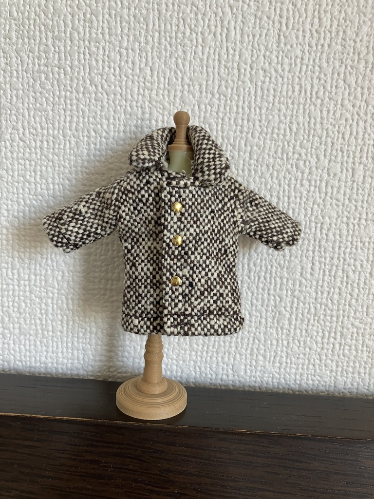 オビツ11 woolのコート　brown