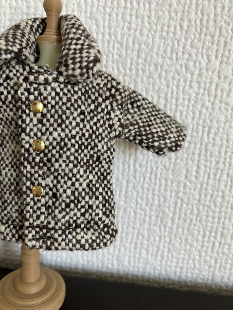 オビツ11  woolのコート　brown