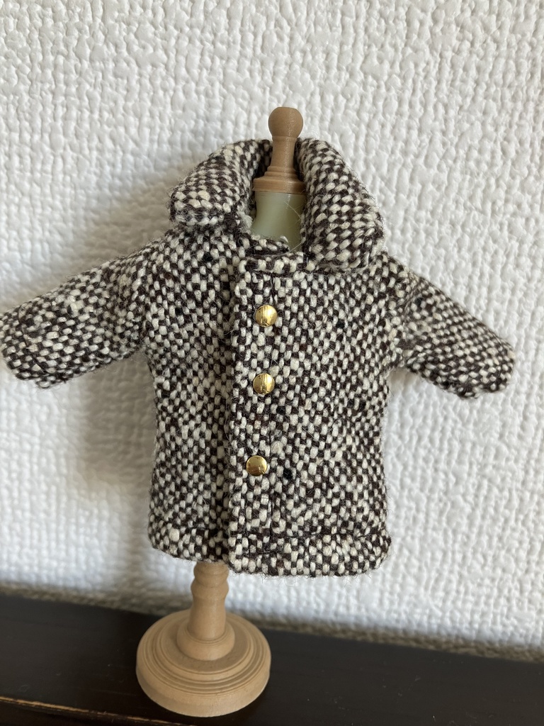 オビツ11  woolのコート　brown
