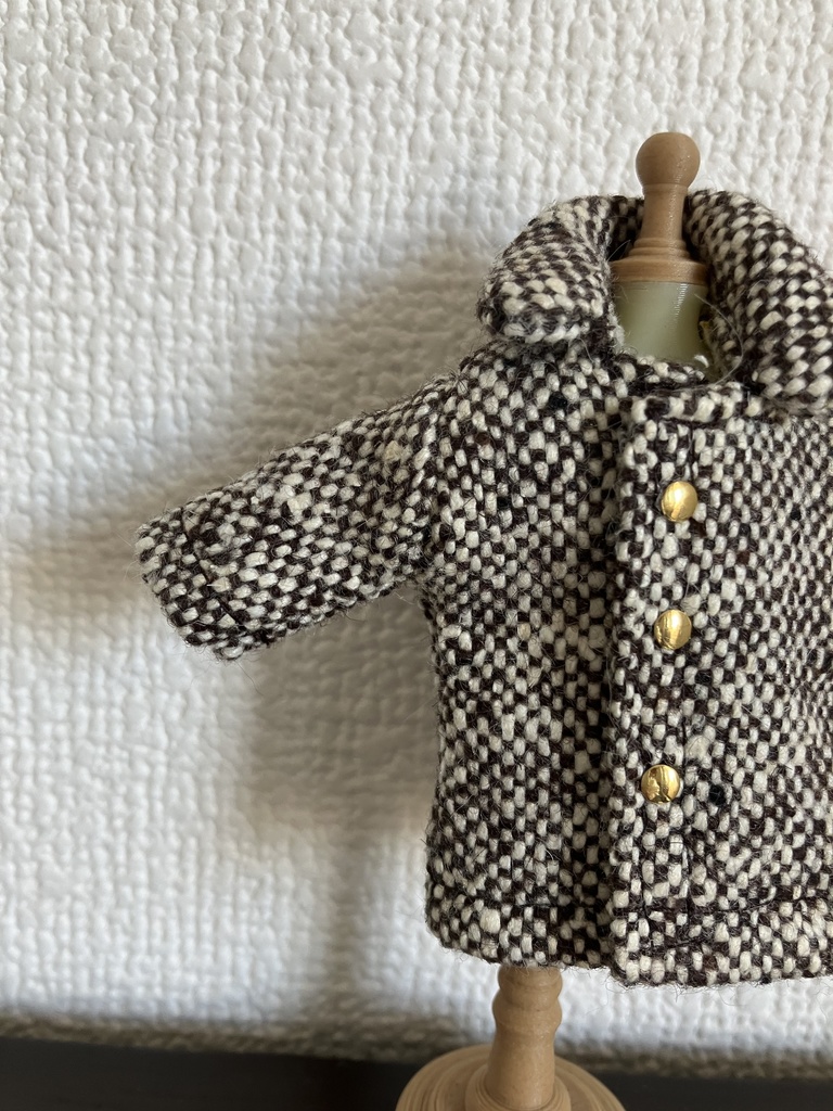 オビツ11  woolのコート　brown