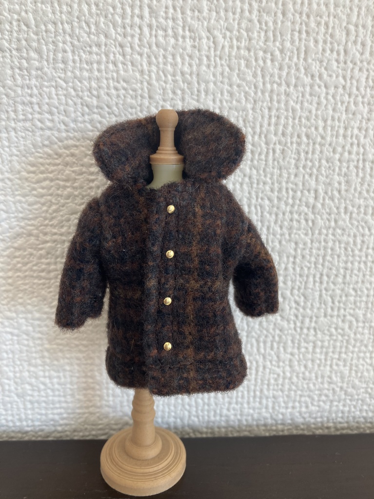 オビツ11  woolのコート　brown