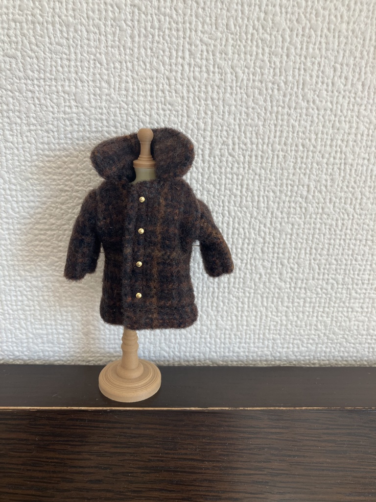 オビツ11  woolのコート　brown