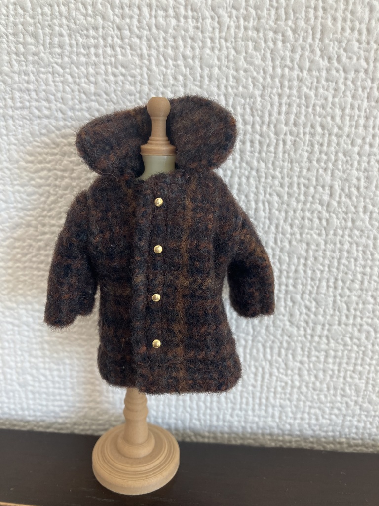 オビツ11  woolのコート　brown