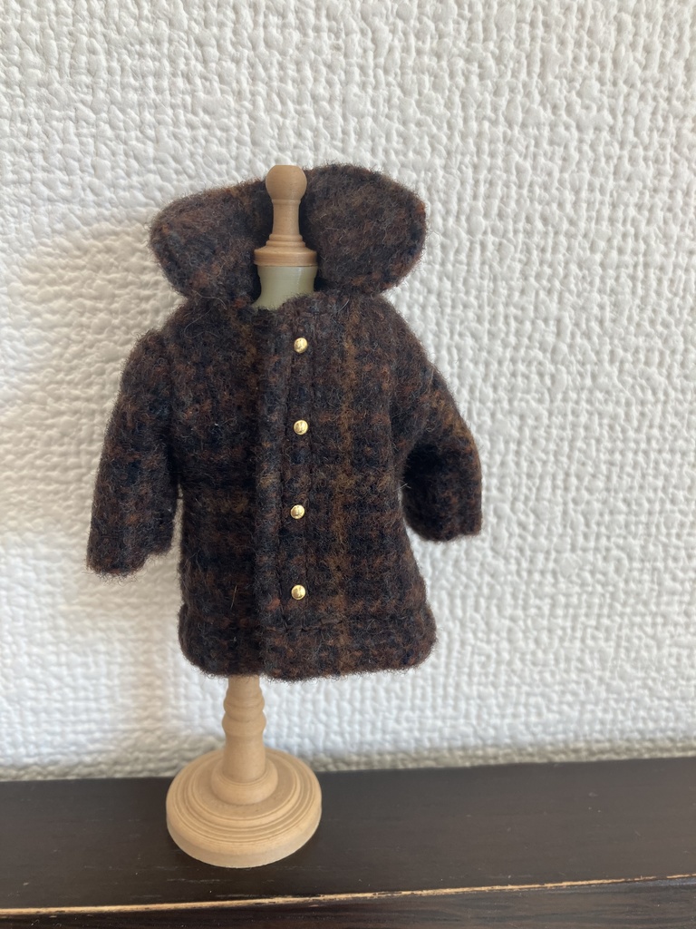 オビツ11  woolのコート　brown