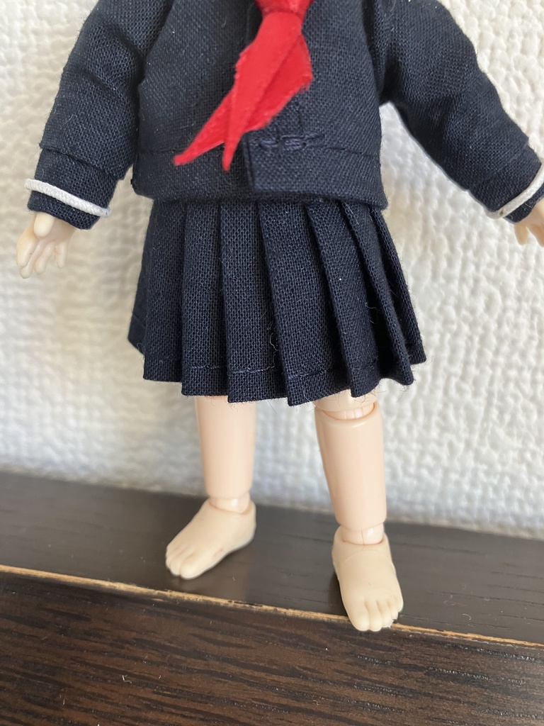 オビツ11  セーラー服3点セット　ネイビー