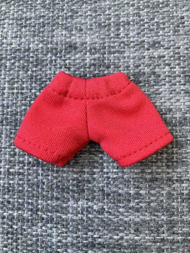 オビツ11  ジャージ素材のshort pants red