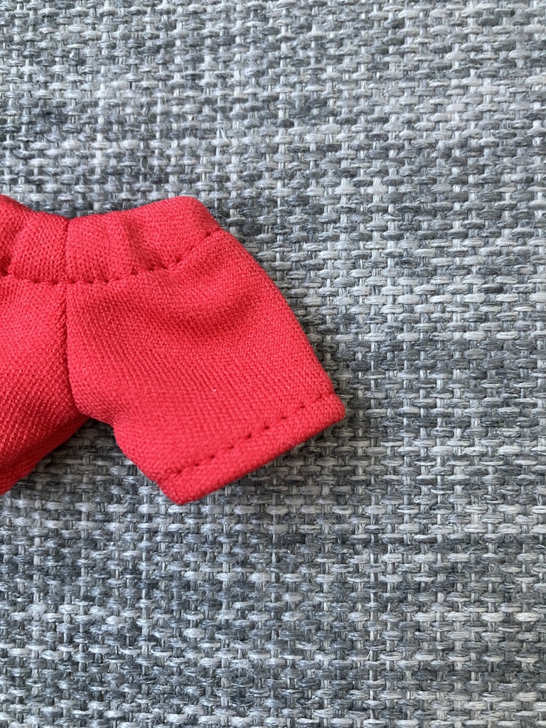 オビツ11  ジャージ素材のshort pants red