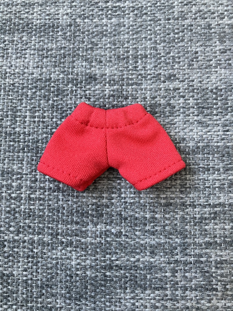 オビツ11  ジャージ素材のshort pants red