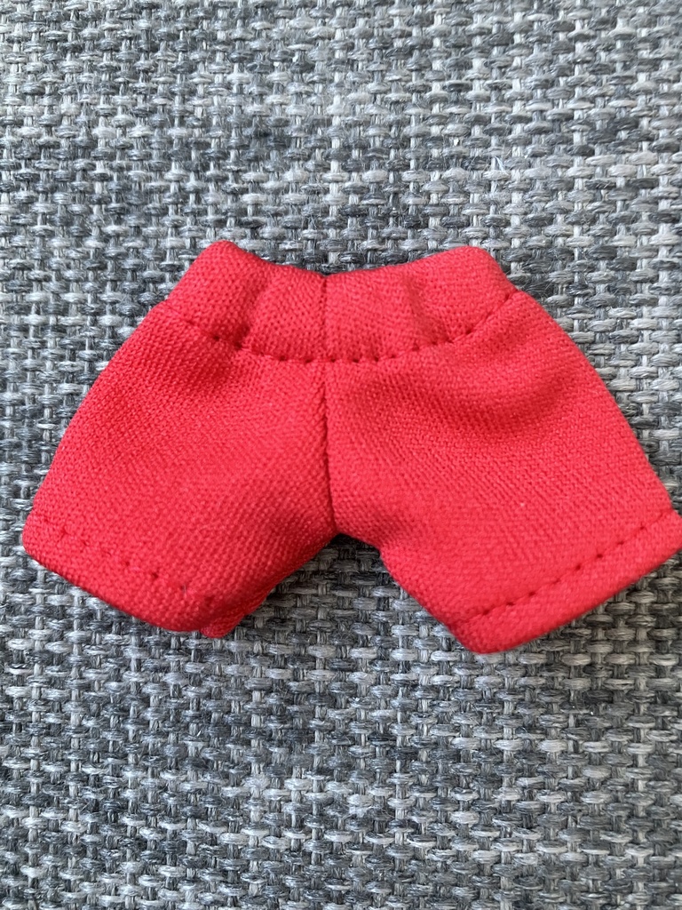 オビツ11  ジャージ素材のshort pants red
