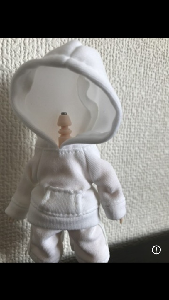 オビツ11  シンプルなパーカー　white