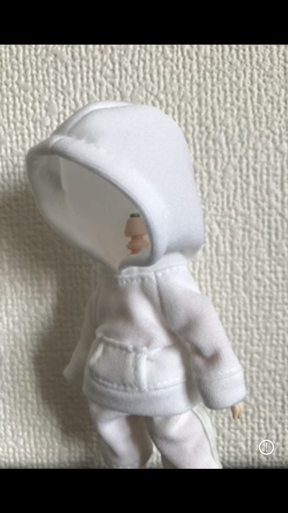 オビツ11  シンプルなパーカー　white