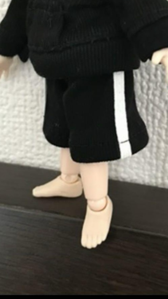 ライン入りハーフパンツ　black