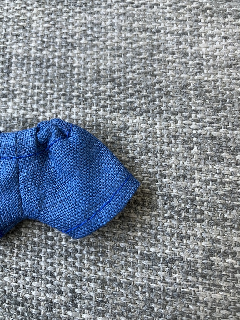 オビツ11  上質な麻のショートパンツ　blue