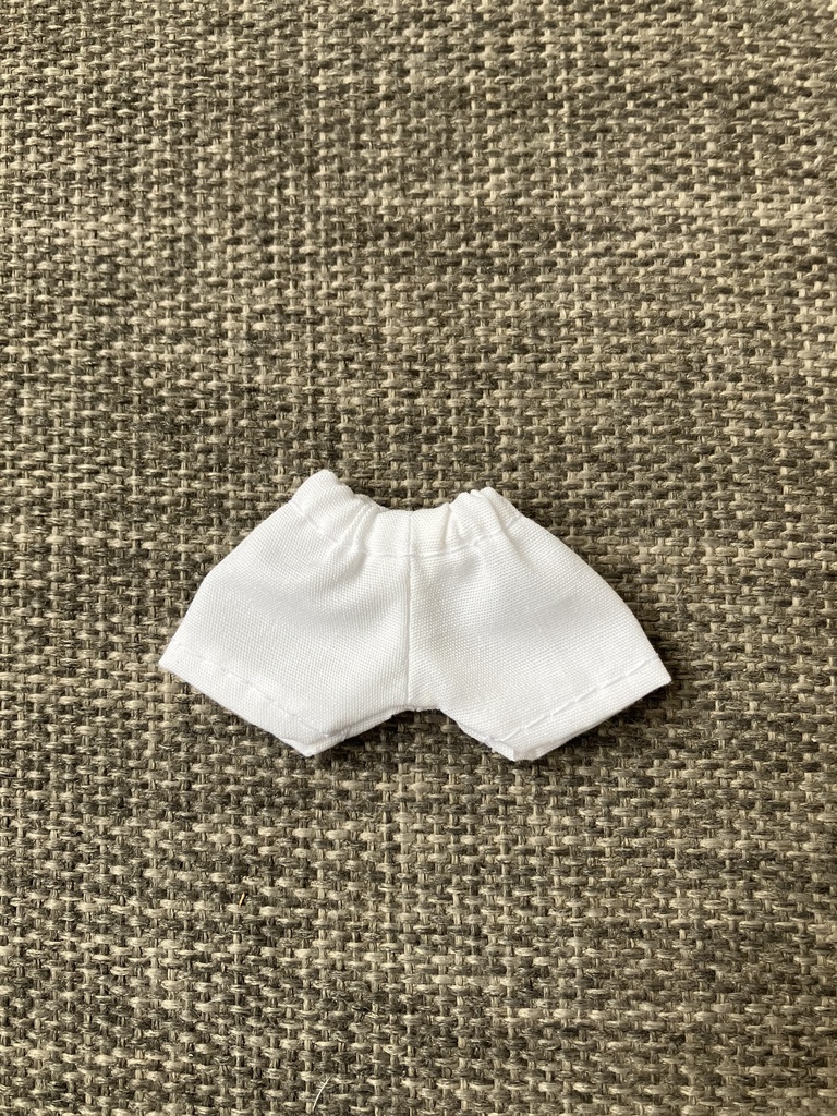 オビツ11  ショートパンツ　white cotton