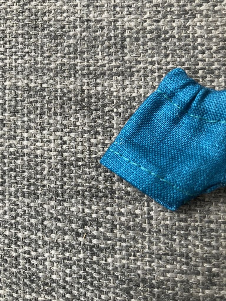 オビツ11  上質な麻のショートパンツ　blue green