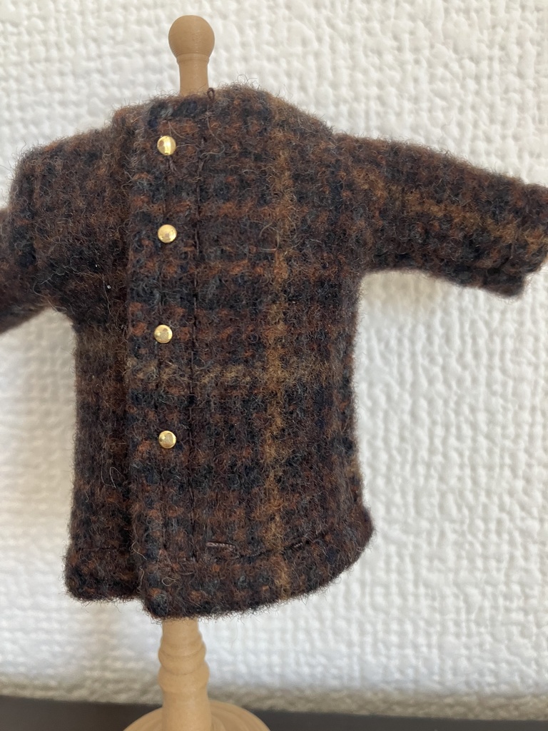 オビツ11  woolのコート　brown