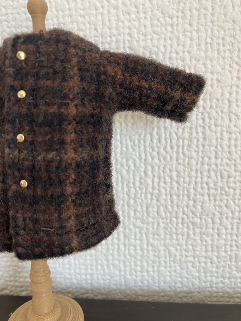オビツ11  woolのコート　brown