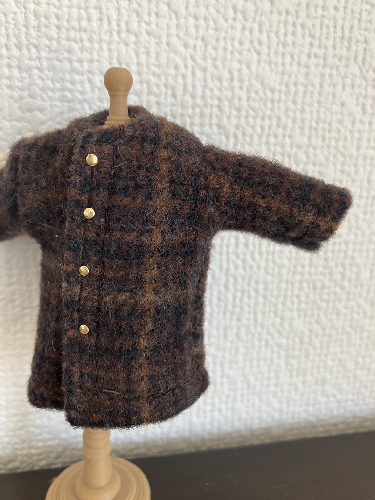 オビツ11  woolのコート　brown