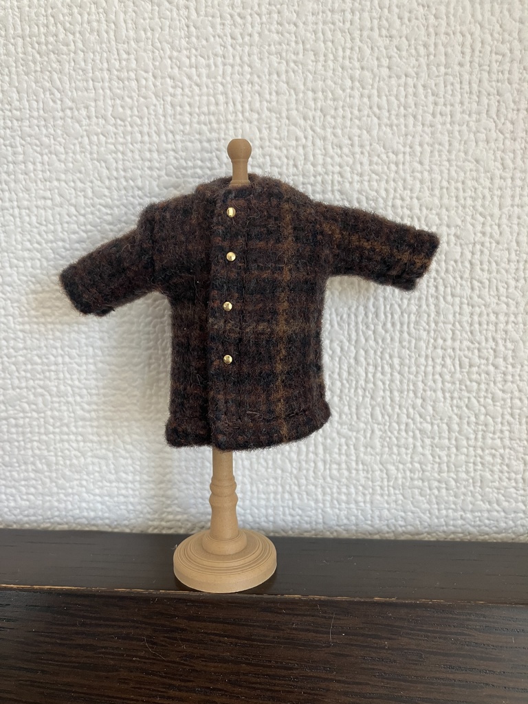 オビツ11  woolのコート　brown